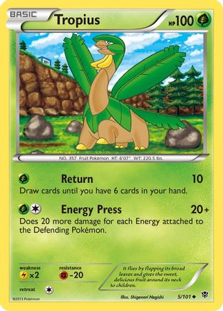 Tropius - 5/101 - Uncommon - Reverse Holo