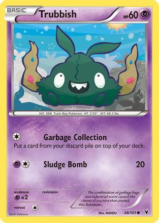Trubbish - 48/101 - Common - Reverse Holo