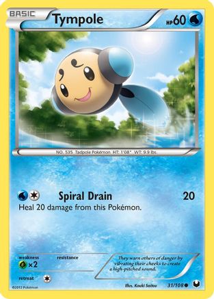 Tympole - 31/108 - Common - Reverse Holo