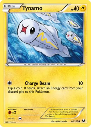 Tynamo (44) - 44/108 - Common - Reverse Holo