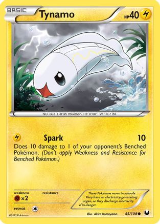 Tynamo (45) - 45/108 - Common - Reverse Holo