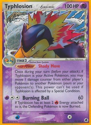 Typhlosion (Delta Species) 012/101 - Holofoil Dragon Frontiers - Holo Rare