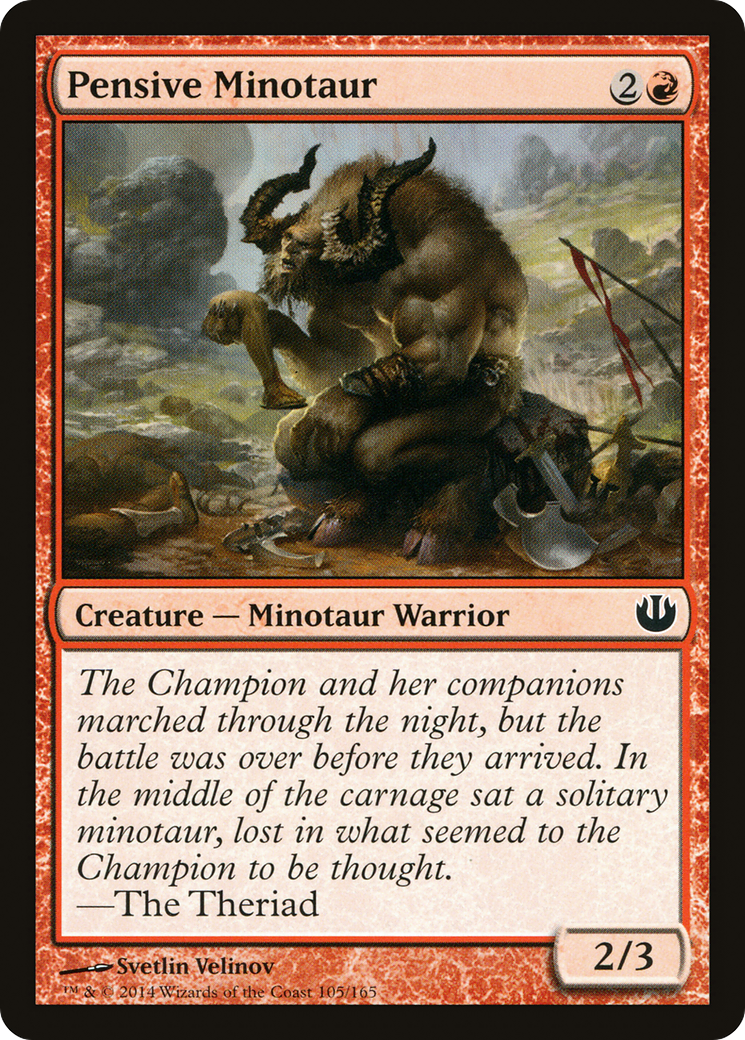 Pensive Minotaur (JOU-105) Foil