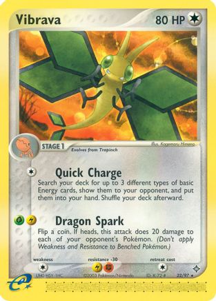 Vibrava 022/97  - Reverse Holofoil Dragon - Rare