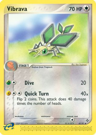 Vibrava - 47/97 - Uncommon - Reverse Holo