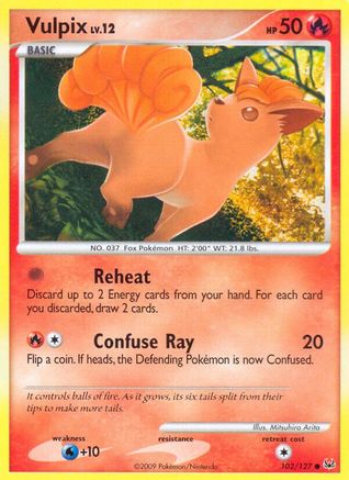 Vulpix - 102/127 - Common - Reverse Holo