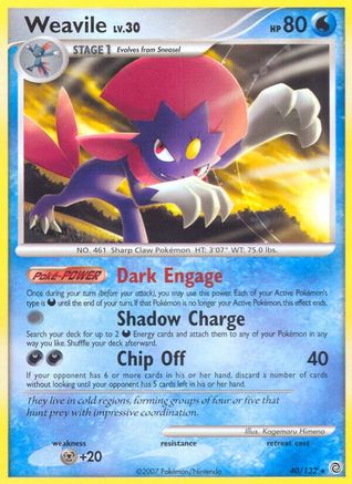 Weavile - 40/132 - Rare
