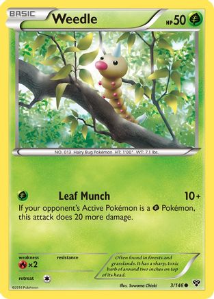 Weedle - 3/146 - Common