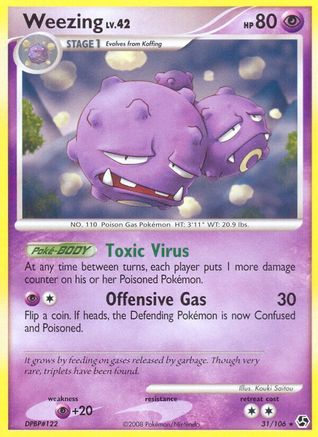 Weezing - 31/106 - Rare - Reverse Holo