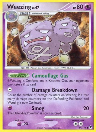 Weezing - 87/111 - Common - Reverse Holo