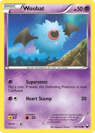Woobat - 50/108 - Common - Reverse Holo