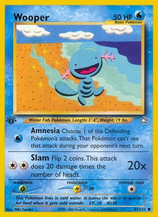 Wooper - 82/111 - Common - 1st Edition