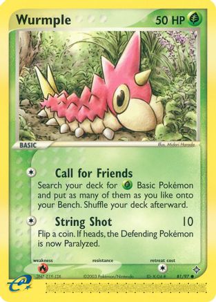 Wurmple - 81/97 - Common - Reverse Holo