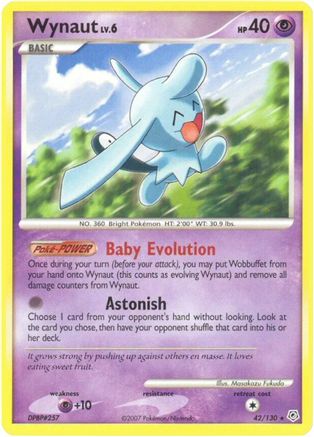 Wynaut - 42/130 - Rare - Reverse Holo