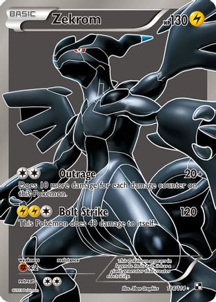 Zekrom (114 Full Art) 114/114 - Holofoil Black and White - Ultra Rare