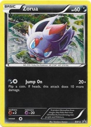 Zorua BW12 - Holofoil Black and White Promos - Promo