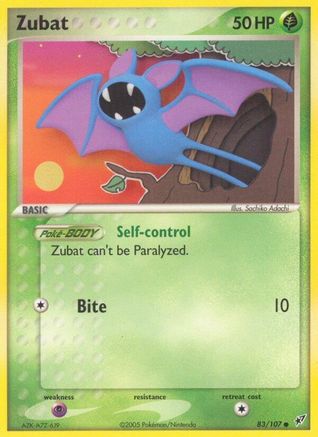 Zubat - 83/107 - Common - Reverse Holo