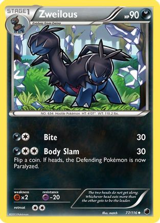 Zweilous - 77/116 - Uncommon - Reverse Holo