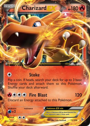 Charizard EX (11) 011/106  - Holofoil XY  Flashfire - Ultra Rare