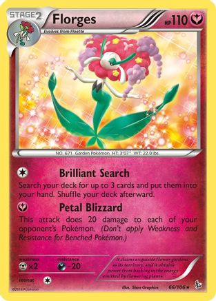 Florges 066 - Reverse Holofoil XY Flashfire - Holo Rare