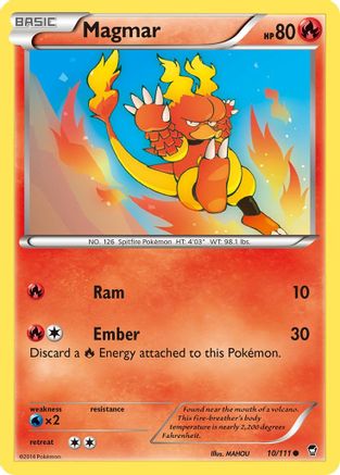 Magmar - 10/111 - Common - Reverse Holo