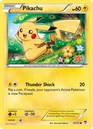 Pikachu 027/111 XY Furious Fists - Common
