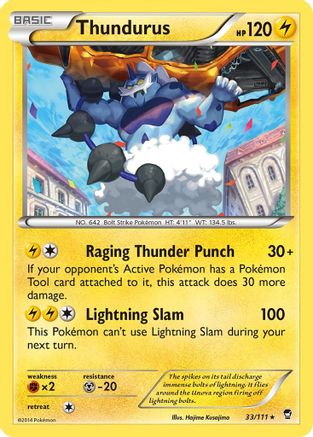 Thundurus - 33/111 - Rare - Reverse Holo