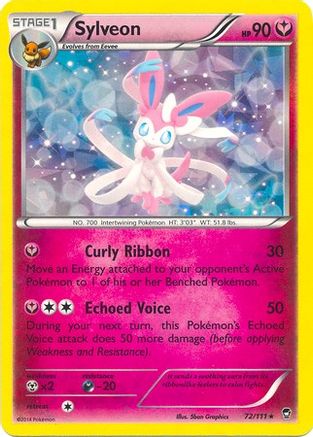 Sylveon - 72/111 (XY Furious Fists) - Deck Exclusives - Cracked Ice Holo