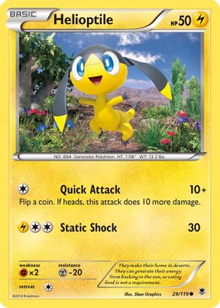 Helioptile (29) - 29/119 - Common - Reverse Holo