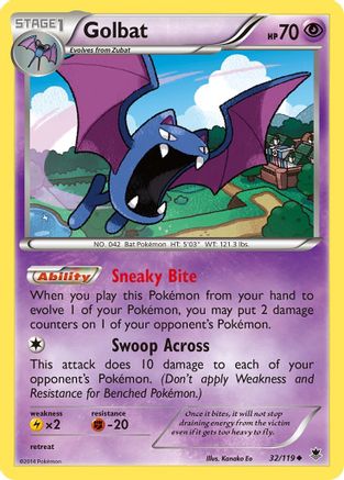 Golbat - 32/119 - Uncommon - Reverse Holo