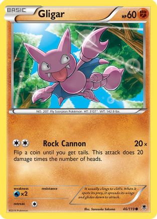Gligar - 46/119 - Common - Reverse Holo