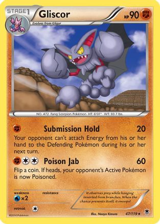 Gliscor - 47/119 - Rare - Reverse Holo