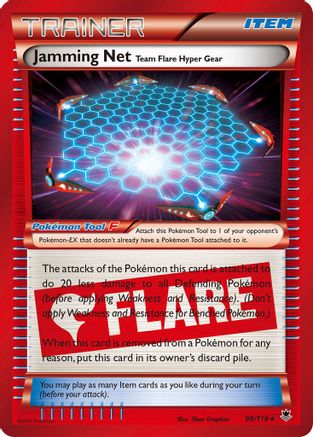 Jamming Net - 98/119 - Holo Rare