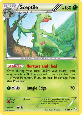 Sceptile - 8/160 - Rare - Reverse Holo