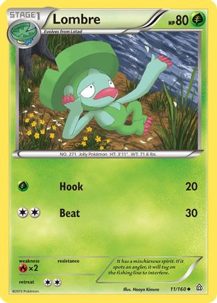 Lombre - 11/160 - Uncommon - Reverse Holo