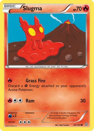Slugma - 22/160 - Common - Reverse Holo