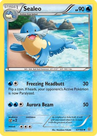 Sealeo - 47/160 - Uncommon - Reverse Holo
