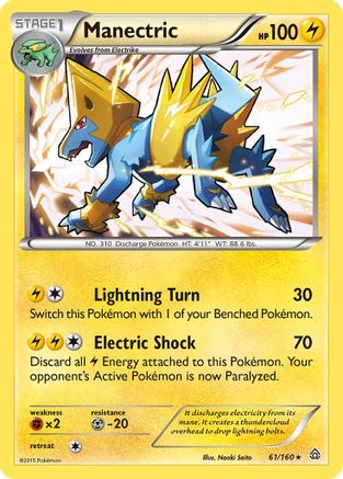 Manectric - 61/160 - Holo Rare