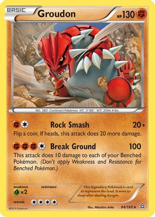Groudon - 84/160 - Rare