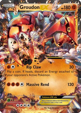 Groudon EX 085/160  - Holofoil XY  Primal Clash - Ultra Rare