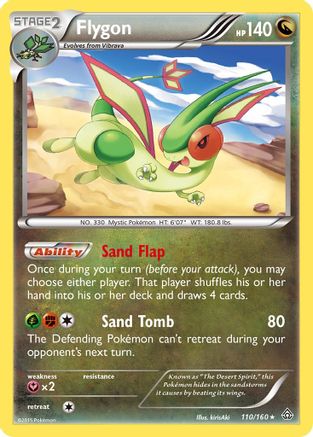 Flygon - 110/160 - Holo Rare - Reverse Holo