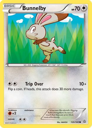 Bunnelby - 120/160 - Common - Reverse Holo