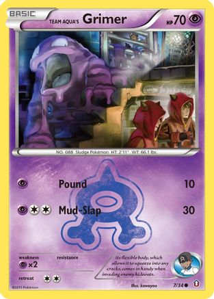 Team Aqua's Grimer - 7/34 - Common