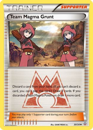 Team Magma Grunt - 30/34 - Uncommon - Reverse Holo