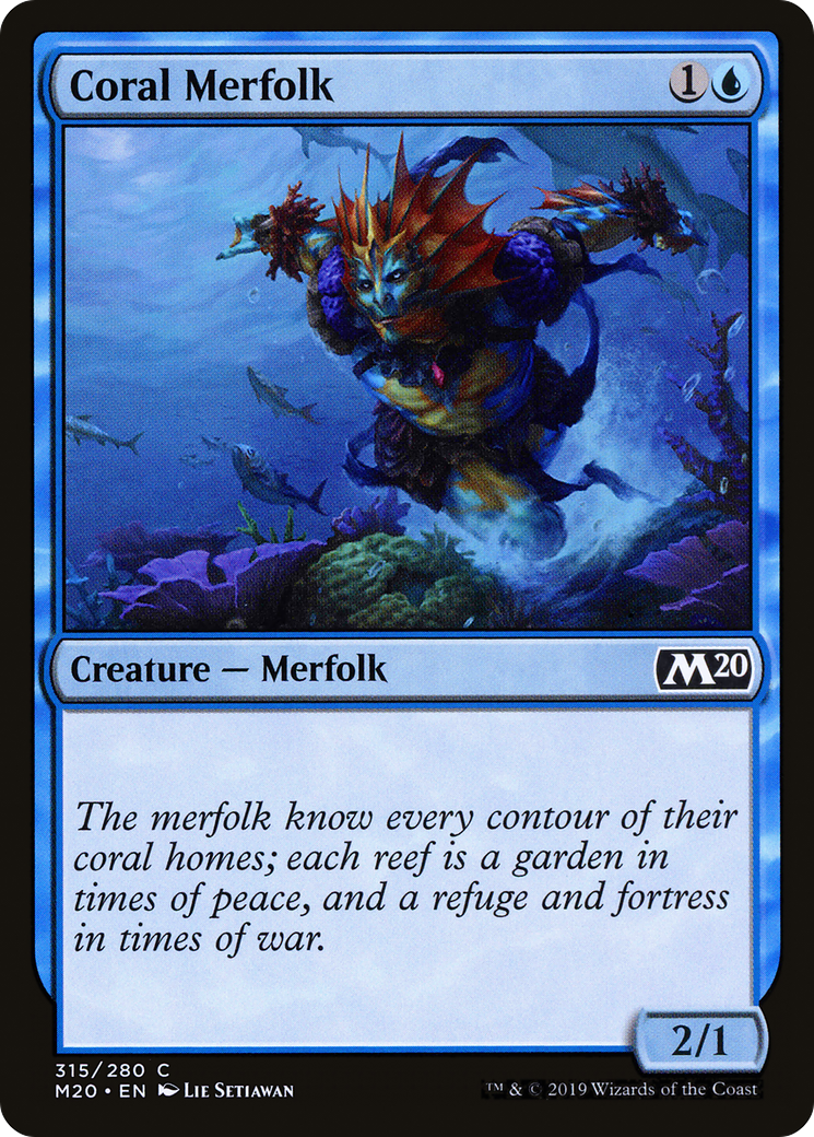 Coral Merfolk (M20-315)