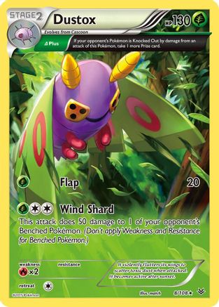 Dustox (8 Delta) - 8/108 - Rare - Reverse Holo