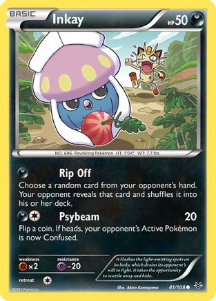 Inkay - 41/108 - Common - Reverse Holo