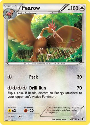 Fearow - 66/108 - Uncommon - Reverse Holo