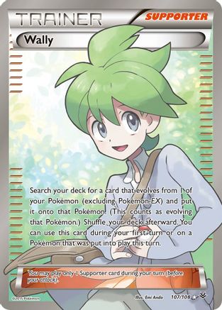 Wally (107 Full Art) 107/108 - Holofoil XY Roaring Skies - Ultra Rare