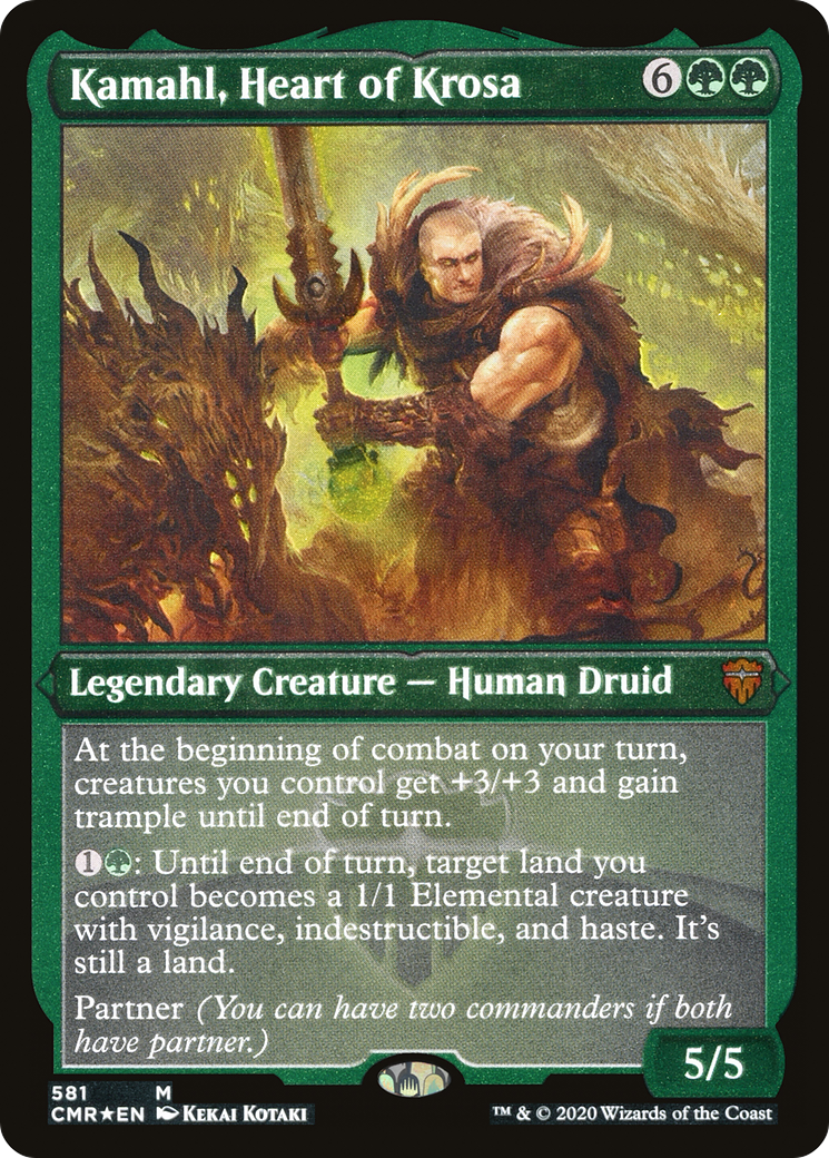 Kamahl, Heart of Krosa (Foil Etched) (CMR-581) Foil